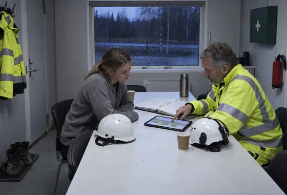 Genomgång i bodan före arbetsdagen